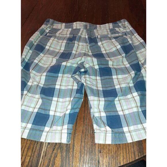 Size 10 Sonoma Mid Rise Plaid Bermuda Shorts with Pockets Multi-Color - Picture 4 of 4